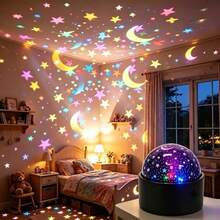 USB Plug & Play Christmas Projection Light 2-In-1 Night Light, Snowman, Reindeer, Christmas Tree Pattern Holiday Party Atmosphere Decorative Light - Multi-color light - View 13