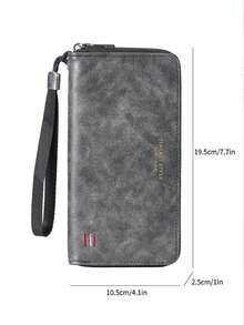4/1pc Men's Carbon Fiber PU Pop‑Up Wallet, Zipper Coin Pocket Trifold Purse, Multi‑Card Slots Slim Purse For Business Daily Use - Multicolor - View 11