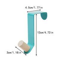 Multi-Functional Clothes Hangers, Practical Hooks On The Door, Metal Material, Easy To Install, Multi-Purpose Storage Hooks For Coats, Towels, Hats, Bags, Suitable For Use In Bathrooms, Bedrooms, Wardrobes, And Closets - Multicolor - View 4