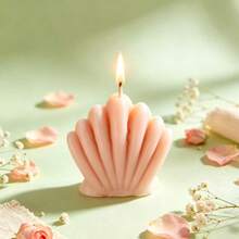 1pc Creative Handmade Small Shell Scented Candle Home Fragrance Gift Souvenir Fragrance Shaped Candle Silicone Mold - White - View 4