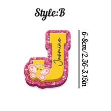 Personalized Initial Name Keychain, Customized Backpack Charm, Acrylic Lunch Box Label, Diaper Bag Charm, Personalized Name Bag Charm, Back To School Gift, Customized Initial Keychain, Key Ring - C-letter Keychain - View 16