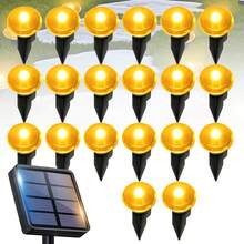 Firefly Glow Hidden Solar Ground Lights Warm Soft Ambient Light Waterproof Outdoor Cottagecore Garden Lawn Patio Pathway Decoration - Black - View 8