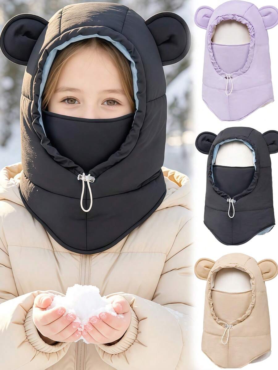 1pc 3-10Y Kids Hat, Autumn/Winter, Boys & Girls, One-Piece Beanie, Baby ...