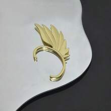 Halloween Gold Elf Ear Clips, Fantasy Wing Earrings, Gothic Fairy Cosplay Women's Costume Jewelry - Multicolor - View 3