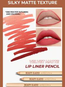 beauty glazed 12 PCS Lip Liner Pencil Set - Waterproof, Highly-Pigmented Pencil For Shaping & Sculpting Lips, Longwear, Smudge-Proof Lip Liner Set For Precise Definition And All-Day Lip Contour - 1 Set - View 5