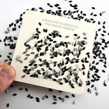 Small Nail Art Rhinestones, Glass Asymmetrical Flat Back Rhinestones, For Nail Art DIY, Phone Cases, Hair Accessories, Mini Jewelry Accessories. - Black-square 3x3mm - View 7