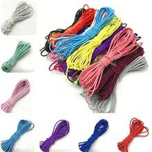 Random Color 1 Meter,5/10meter,Soft Round Elastic Band Flat Rubber Band Waistband Elastic Cord Mask Making,Halloween, Christmas - Multicolor - View 2