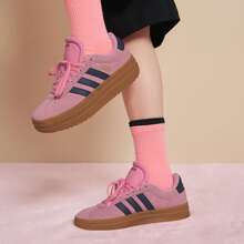 Adidas VL COURT BOLD T-Toe Retro Thick Sole Sports Casual Skate Shoes Training Shoes JI1789 - Hot Pink - View 1