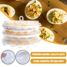 Multicolor Round Egg Cartons 3PCS, Perfect For Holiday Gatherings, Parties, Birthdays, And Weddings, Suitable For The Kitchen And Picnics - 3 Pieces (Green) - View 6
