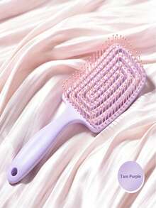 1pc Flexible Massage Hair Brush, Hollow Design, Unisex, Wet & Dry Use, Multi-Functional, Suitable For All Hair Types, Mother's Day Gift, Friend Gift, Couple Gift, Family Gift, Travel Essential, Styling Comb, Back Grooming Comb - A - View 6