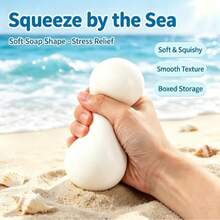 Soap‑Shaped Squishy Fidget Toy Set, Realistic Simulation Building Block Style Squeeze Toy, Soft Decompression Venting Sensory Toy, Stress & Anxiety Relief Toy For Desktop Party Casual Play - Multicolor - View 8