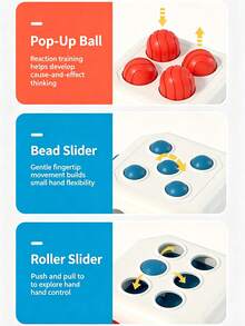 Baby Busy Ball Early Education Children Hand-Grip Ball Educational Sensory 6-Sided Dice Soothing Toy - Multicolor - View 7