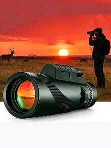 1pc Monocular Telescope High Definition Outdoor Telescope Low Light Night Vision Phone Photography Monocular - Multicolor - View 5