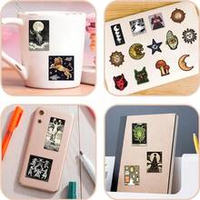 50pcs Borderless Mysterious Celestial Stickers For Guitar, Notebook, Luggage DIY Decoration - 50 - View 5