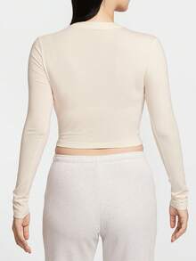 Nike/Authentic 2025 Autumn Women's Crew Neck Breathable Embroidered Top HF5323-110 - HF5323-110 - View 2