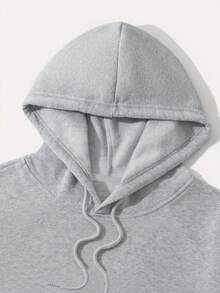 Men Hoodie Co-Ords - Grey - View 4