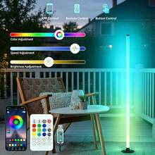 2 buah Lampu Lantai Sudut LED RGB, Kontrol Jarak Jauh APP, Sinkronisasi Musik, Dapat Diredupkan, Dekorasi Kamar Tidur Gaming, Dekorasi Rumah, Hadiah Halloween - Lampu Ambient Lantai - View 8