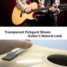 Premium Acoustic Guitar Pickguard Pick Guard, Transparent Self-Adhesive, Scratch Resistant Protection Coating, Anti-Dust, Anti-Fingerprint, Made In South Korea, Clear Matte, Style Type - Clear Matte - View 4