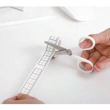 3pcs Mini White Scissors, Portable Stainless Steel Paper Cutter, Handmade Stationery, Office And Study Gift, Men's Tool. - AA - View 2