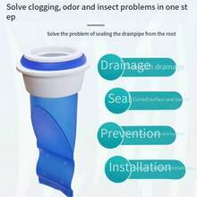 1pc Silicone Floor Drain Odor Absorber, Round Silicone Core Bathroom Drain Anti-Insect Anti-Odor Inner Core, Suitable For Kitchen, Shower Floor Drain Plug - Multicolor - View 3