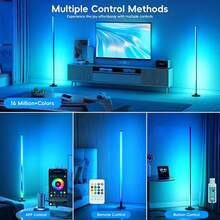 2 buah Lampu Lantai Sudut LED RGB, Kontrol Jarak Jauh APP, Sinkronisasi Musik, Dapat Diredupkan, Dekorasi Kamar Tidur Gaming, Dekorasi Rumah, Hadiah Halloween - Lampu Ambient Lantai - View 9