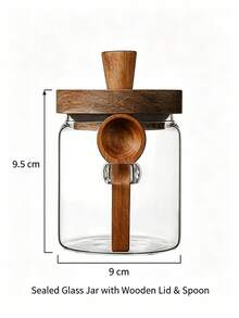 1 hũ thủy tinh kín khí đựng cà phê, hộp đựng thực phẩm đa năng trong suốt, phù hợp cho hạt cà phê, trà, kẹo, bánh quy, đồ ăn nhẹ, đường, muối, tiêu và gia vị, dùng để lưu trữ và sắp xếp cho mặt bếp, tủ chứa đồ, quầy cà phê và trạm trà - Trong sáng - Xem 8