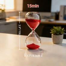 5/15/30min Optional, Timer, Creative Quicksand Ins Style, Desktop Countdown Ornament, Suitable For Desk, Kitchen, Office - Hourglass - View 12