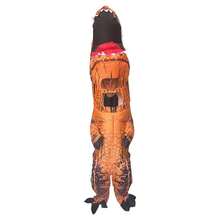 Halloween Christmas Party Tyrannosaurus Rex Inflatable Costume, Unisex Inflatable Costume, Holiday Personalized Outfit Inflatable Costume, Blower Included, Battery Not Included - Hot Pink - View 2
