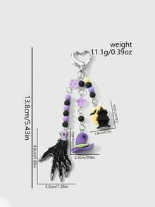 1pc Halloween Series Skeleton Palm Bat Cat Demon Castle - Multicolor - View 9