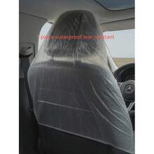 1/3/4/6/8/10pcs Disposable Safety Seat Covers, Transparent Dustproof Waterproof Stain-Resistant Universal Protective Film, Suitable For Cars, Trucks And Various Safety Seats, Lightweight Foldable, High-Quality PE Material - Multicolor - View 12