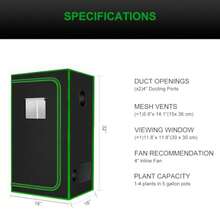Growing Tents - Black - View 7