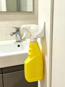 Wall-Mounted Spray Bottle Storage Rack, Multi-Functional Kitchen & Bathroom Cleaning Bottle Organizer, Space-Saving Tidy Storage, Kitchen Cabinet Organizer, Storage Room Home Bathroom Decor, Travel Essential - Multicolor - View 6