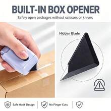 ABS Privacy Protection Roller Stamp – Covers Sensitive Information And Addresses To Prevent Identity Theft And Data Leaks; Stylish Design And Premium Feel; Ideal For School Use And Back-To-School Needs. (Pack Includes Replacement Ink And Storage Box) - A - View 9