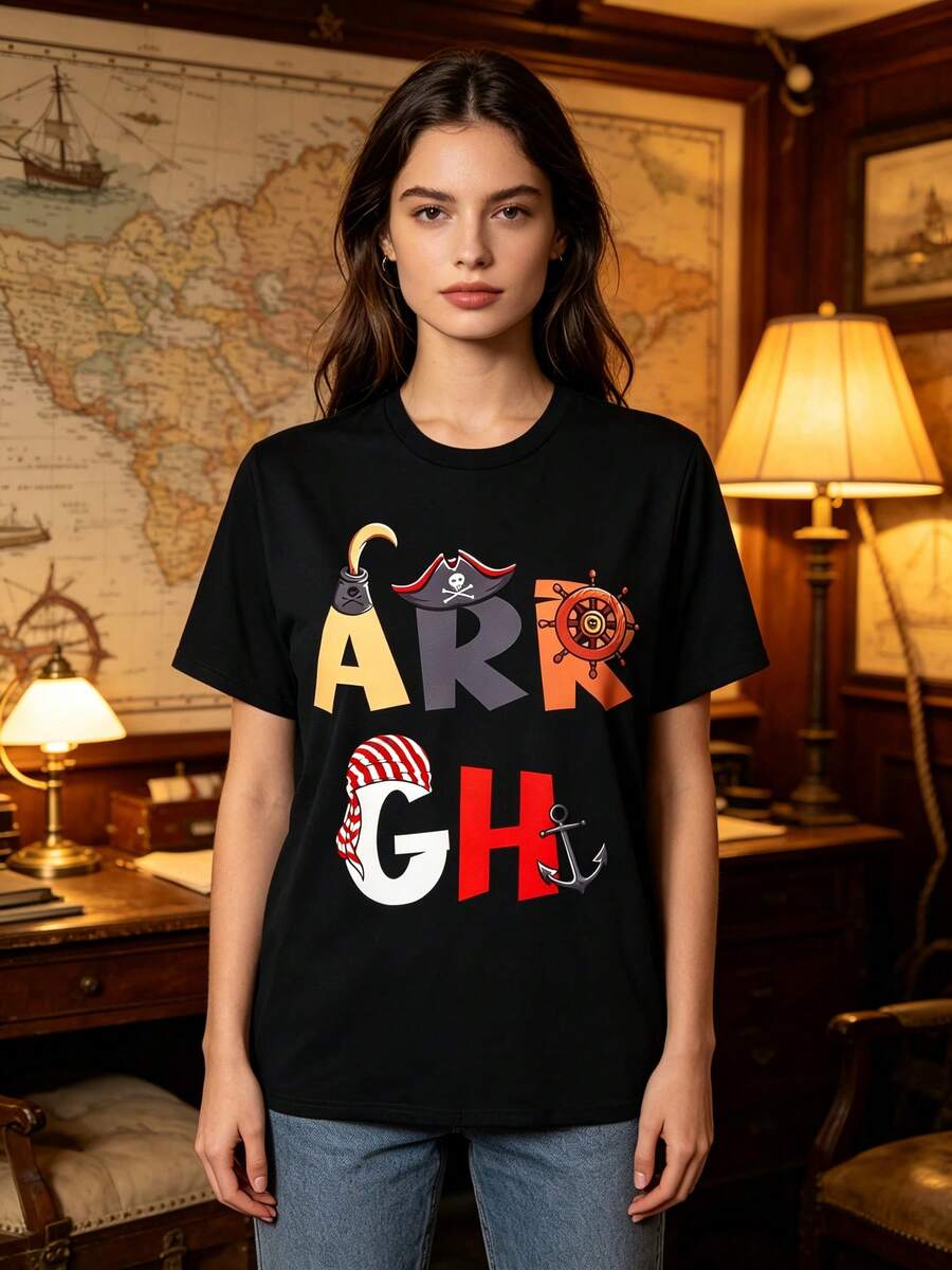 Women T-Shirts - 黑色 - 查看 1
