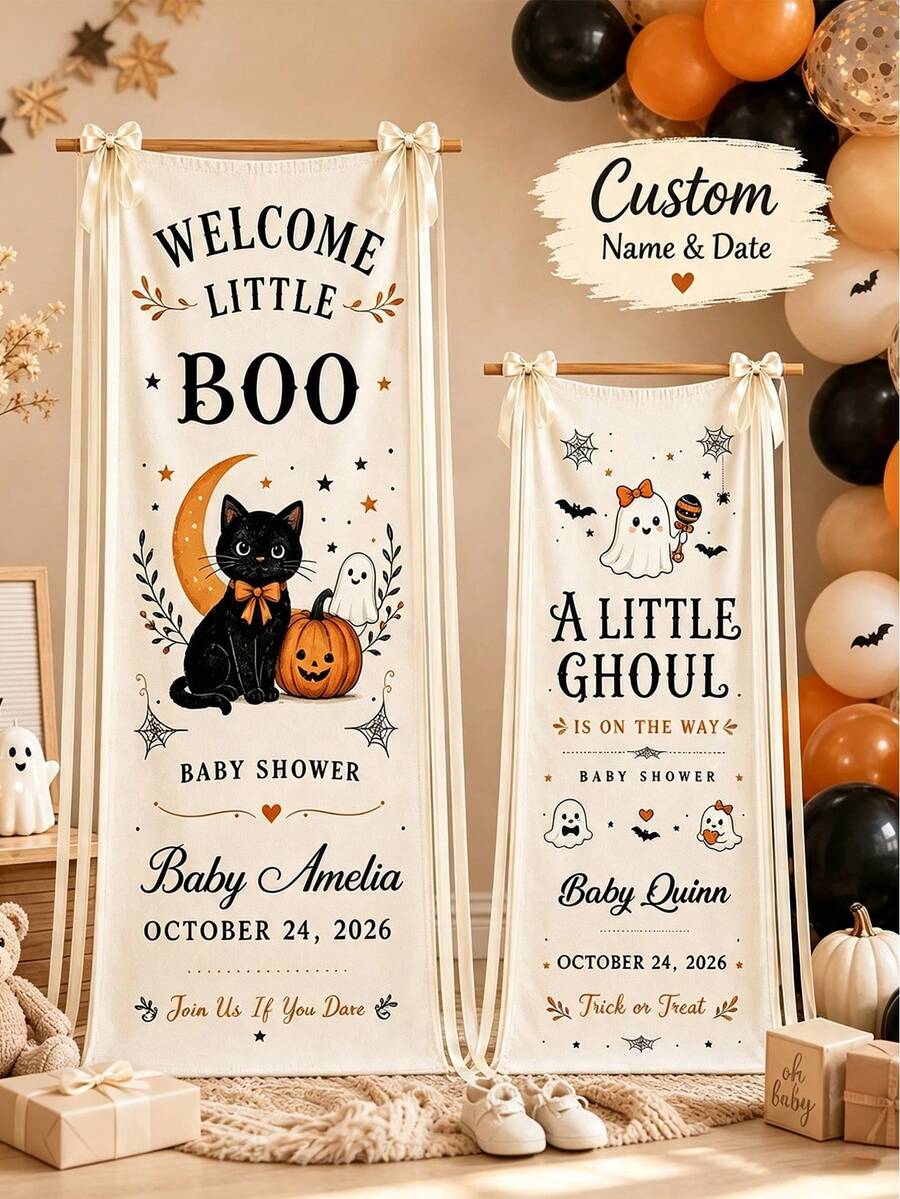 Custom Linen Wedding Welcome & Seating Chart Banner, Personalized Name & Date Fabric Sign, Suitable For Tuscan Vineyard Outdoor Wedding Arch Decor - Multicolor - View 1