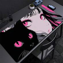Anime Girl Extra Large Mouse Pad, Game Table Pad, Large Keyboard Pad, Washable, Rubber Anti Slip Bottom, Gift Mouse Pad, Desktop Protection Pad, Study Table Pad, Multiple Sizes Available, Computer Keyboard Pad, Laptop Pad - View 2