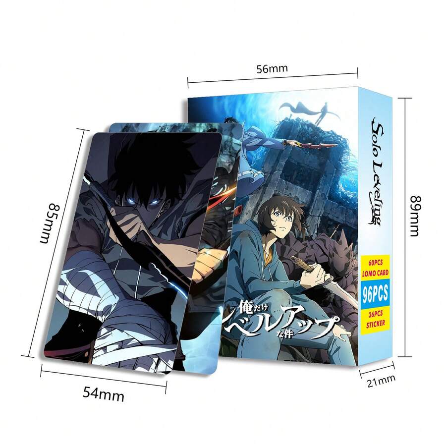 96pcs Solo Leveling Anime Cartoon Cards KPOP Anime Merchandise LOMO Small Cards Photocard, Photo Cards, Arirang, BTS21 Accessories, Bangtan, Photo Card, Photocard - Card - View 1