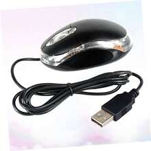 Ratón Óptico USB con Cable, Diseño Ergonómico, Precisión DPI, Fácil Conexión USB para PC, Laptop y Escritorio, Color Negro - 1 - Ver 3