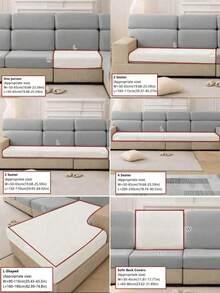 1/2/3/4pcs Latex Velvet High Elasticity Full Coverage Thickened All-Season Sofa Headrest Cover, Suitable For Living Room, Bedroom, Hotel And Home Decor - White - View 5