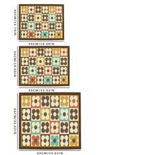 Luckybutterfly 1pc Vintage Plaid Floral Print Washing Machine Cover Mat, Dirt-Resistant Waterproof Countertop Protector, Home Laundry Room Decor Table Mat - Multicolor - View 10