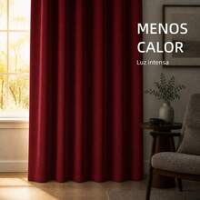 POLIGONO Curtains - Burgundy - View 3