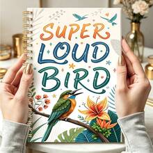 1PC A5 Colored Parrot Notebook, Student Office Memo Diary - Suitable For Professionals, Students And Office Use - Perfect Gift Choice, Art Cover Design, Versatile - Multicolor - View 2