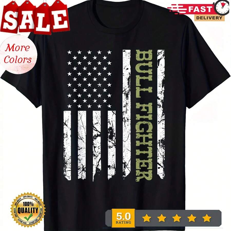 GOOD Bullfighter An Flag Patriotic Rodeo Clown Bullfightin Gift Uni T-S - 款式 - 查看 1