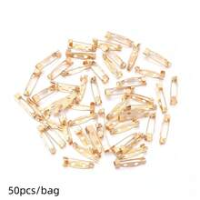 50pcs Iron Perforated Brooch Pins With Safety Clasp, Corsage Base Pins With Lock Head, Tie Pin, DIY Corsage Badge Hair Accessory Base, Jewelry Making Supplies - Brooch Base - View 40