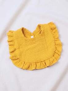 Personalized Ruffle Baby Bib With Name – Soft Embroidered Bib, Newborn Essential, Baby Shower Gift For Girls & Boys - Multicolor - View 6