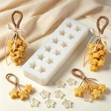 Star Cluster Soap Silicone Mold Five-Pointed Star Wax Melt Mold For Scented Candle, Handmade Soap, Resin Casting, DIY Craft Making Supplies, Easy Demolding Silicone Mold - 12 Holes Star Mold - View 6