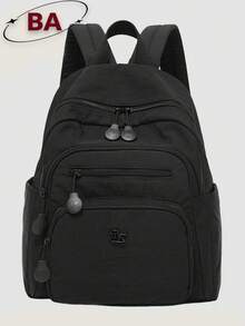 Anti-Theft Diamond Pattern Rivet Nylon Backpack For Women, Multi-Functional Fashion Daily Bag, Multi-Pocket Lightweight Travel Bag, Large Capacity Minimalist School Bag, Convenient Backpack, Suitable For Students, Travel, Vacation, Business Trips, Daily Commute, Shopping, Office, Dating, Outdoor Activities, Birthday Gift, Holiday Gift, - Multicolor - View 13