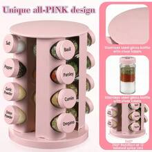 16-Can Stainless Steel Smooth Rotating Spice Rack - Durable Space-Saving Countertop Spice Shelf, 360° Rotation, Multi-Tier Design, Kitchen Pantry Storage Organizer, Home Kitchen Decor,304 Stainless Steel - Multicolor - View 5