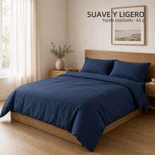 POLIGONO Duvet Covers Sets - Navy Blue - View 2