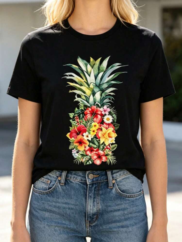 Women T-Shirts - 黑色 - 查看 9
